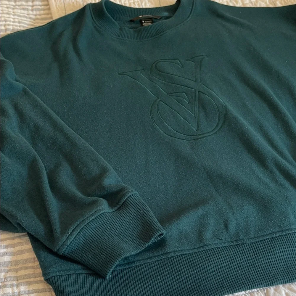 Victoria's Secret Crewneck Sweater in Deep Green - Picture 4 of 4